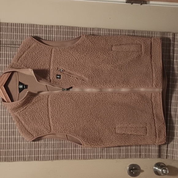Volcom Mens Fleece Vest, Large - Picture 1 of 8